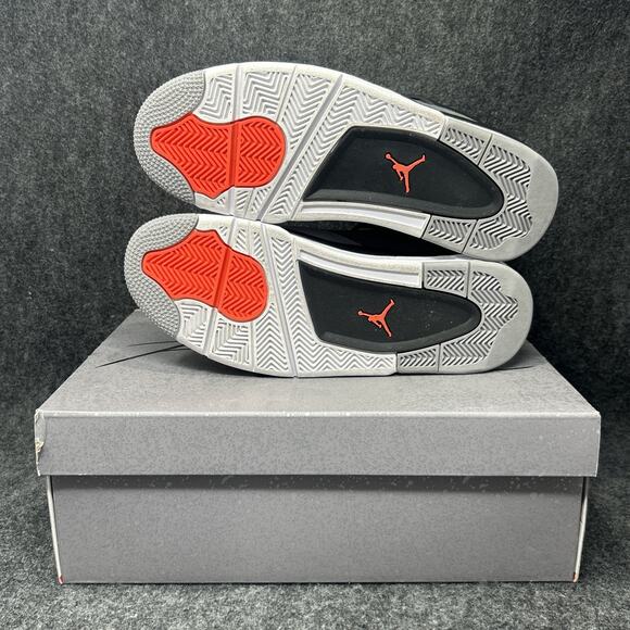 Air Jordan 4 Retro Sneakers Men's 10 DH6927-061 OG Style Red Black White Grey - Picture 8 of 16